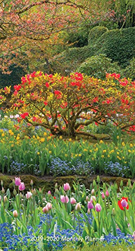 Gorgeous Gardens 2019 3.5 x 6.5 Inch Two Year Monthly Pocket Planner by Plato, Gardening Outdoor Hom by