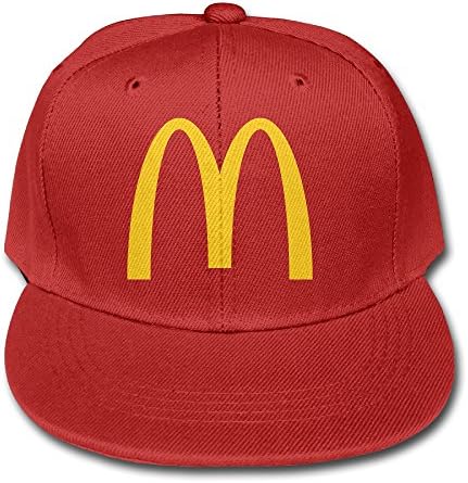 Red Mcdonalds Logo Toddler Adjustable Snapback Trucker Hats