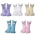 Maiwa Cotton Novelty Cats animal Socks 5 Pack for Girls