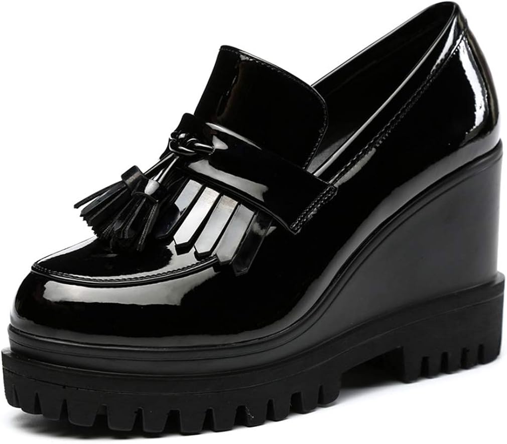 platform heeled oxfords