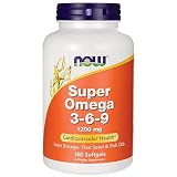 Now Foods Super Omega 3-6-9 Soft-gels, 1200Mg, 180-Count