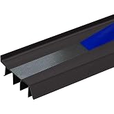 Randall Manufacturing Co., Inc | Vinyl Door Bottom | Vinyl Weatherstrip | 4 Feet Long | Brown | for 1 3/4&rdquo; to 2&rdquo; Thick Doors | Fits Gaps from 1/4&rdquo; to 9/16&rdquo; | Made in The USA (Self-Adhesive)