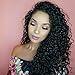 Ysdidwigs 360 Lace Frontal Wigs Deep Curly 150% Density Human Hair Wigs for Black Women with Baby Hair Natural Color 16 inch