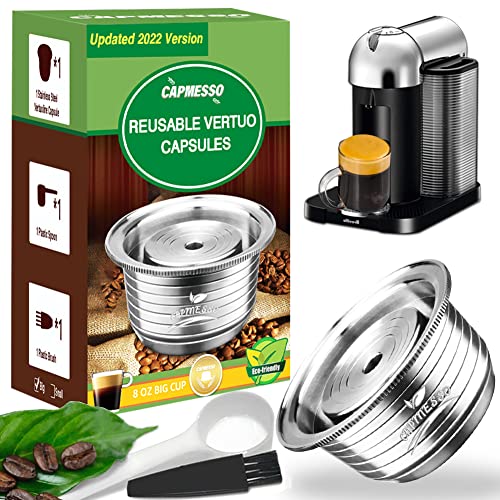 CAPMESSO Coffee Capsule, Reusable Vertuoline Pod Refillable Vertuo