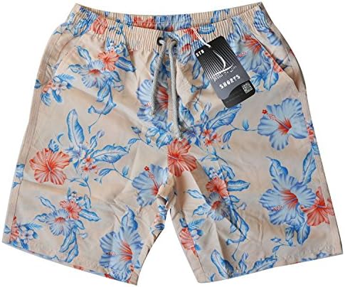 Flower Swim Trunks for Men Marina Core Basic Watershorts Break E-Board Suit for Your Sleeping wear(L)