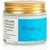 The Crème Shop Korean Skincare | Overnight Gel Mask for Moisturizing and Hydrating, Anti-Aging, Brightening, Relief facial skin care - 2.36 oz (Hyaluronic Acid)