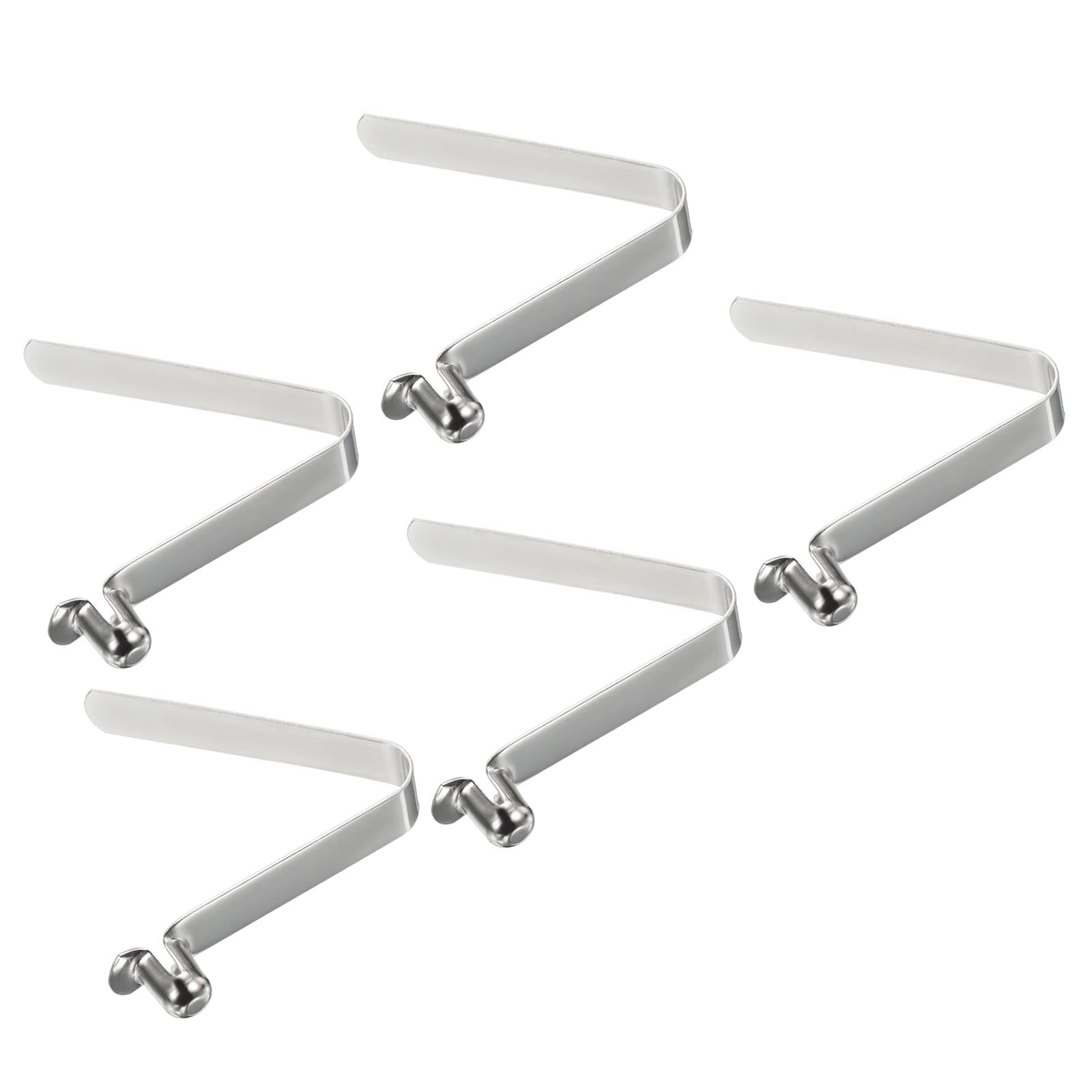 PATIKIL 10.5x7.5mm Kayak Paddle Snaps, 5 Pack Pole Push Button Spring Clips Steel Hollow Button Locking Tube Single Pin for Camping Awning Tent Pole