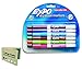 EXPO 86603 Low Odor Dry Erase Marker, Fine Point, Assorted, Pack of 12, Includes 5 Color Flag Set