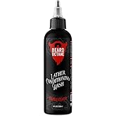 Beard Octane Beard Wash for Men – Barbershop (Barbershop Cologne) – Gentle Daily Beard Shampoo with Shea Butter – Cleans Without Drying – 8oz