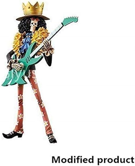 Amazon Co Jp Afqhj ワンピースブルック魂の望みギター立ち位置歌うモードブルックpvc手のモデル人形の装飾の誕生日プレゼント美しい箱入りセンチメートルの高いです ホーム キッチン