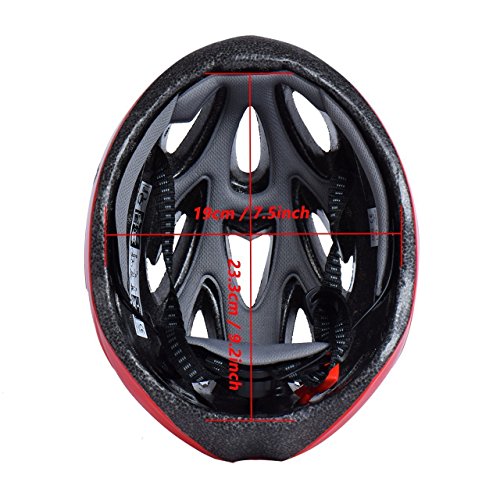 Eyourlife  Wind Cross Road/Mountain Bike Helmet Cycling EPS Teens Helment / Adult Helmet For Safety Protection / Red - Thumbnail 3