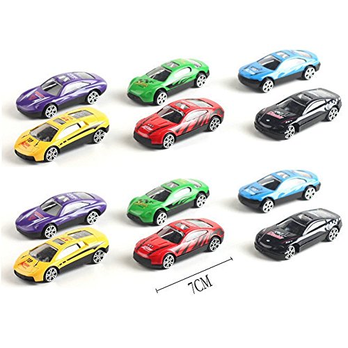 SINACO spielzeugautos Aufbewahrungs LKW mit 12 Metall Autos Handheld Geschenkset für Kinder ab 3 Jahren – Bild 3