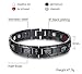 VNOX 12MM Stainless Steel Egyptian Eye of Horus Eye of Ra Ankh Cross Magnetic Therapy Adjustable Bracelet