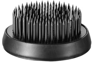 STEELFEVER Flower Frog Round Holder Kenzan Floral Arranger Pin Frog for Flower Arrangement 2.0 Inch (Black)