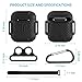 AirPods Case, 8 in 1 AirPods Accessories Silicone Airpods Protective Cover Set with Clip Holder/Keychain/Strap/Earhooks/Soft Storage Bag/Airpods Case Band for Apple Airpod (Diamond Black) by GIMthumb 4