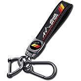 QZXIAOGU Genuine Leather Car Keychain Keyring for Toyota Tacoma 4Runner Tundra Rav4 Highlander TRD Accessories Car Key Chain