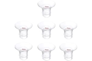 Flange Inserts 7PCS 13/15/17/18/19/20/21mm Compatible with Momcozy M9/M6/M5/S12 Pro/S9 Pro/Medela/Spectra/Bellababy/Lansinoh/
