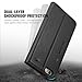 SHIELDON Genuine Leather iPhone 6s Wallet Case with Kickstand Function ID Credit Card Slot Magnetic Closure Compatible with iPhone 6/6S - Black