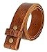 BS304 Genuine Full Grain Vintage Leather Belt Strap with Snaps on 1-1/2