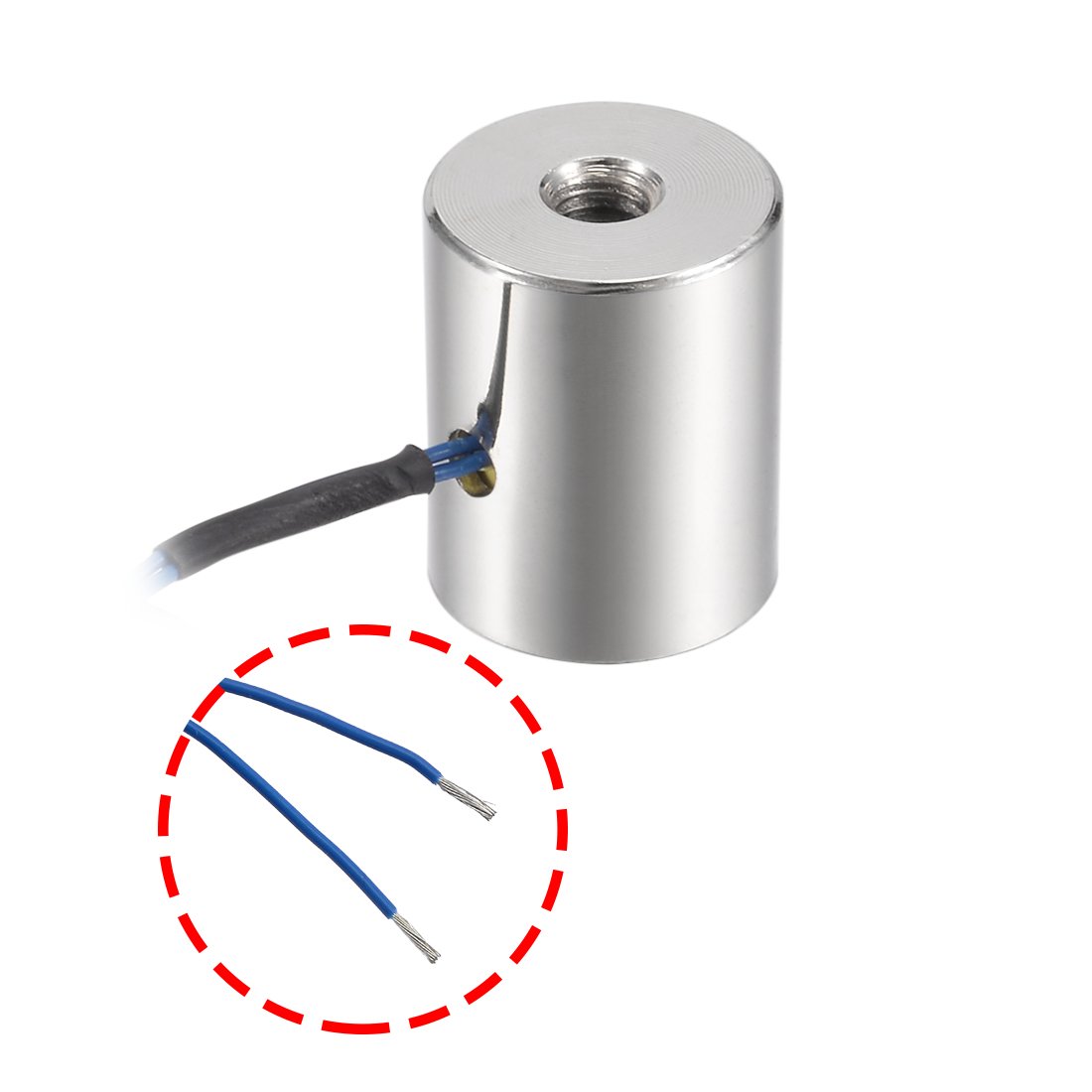 uxcell 80x38mm DC12V 1000N Electric Sucking Disc Solenoid Lift Holding Electromagnet