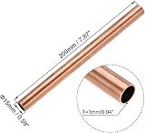 Sourcing Map Copper Round Tube 15mm OD 1mm Wall 200mm Length view 2