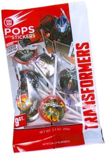 Transformers Candy Pops with Stickers