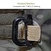 OneTigris 4 Pack Multipurpose D-Ring Grimloc Locking for Molle Webbing (Black)