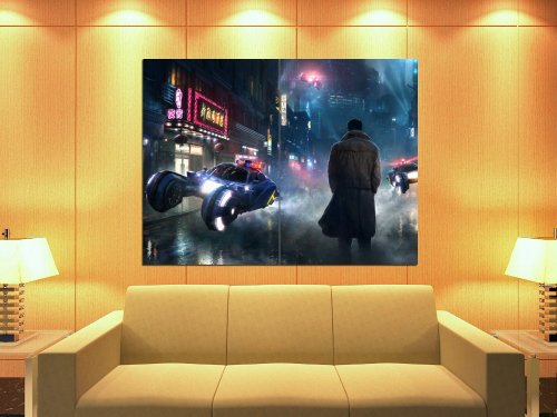 Blade Runner Art Cyberpunk Movie Rick Deckard 47x35 Huge Giant Print Poster