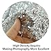 Silver Sequin Backdrop Shimmer Backdrop Sequin Fabric Photography Backdrop Birthday Party Backdrop Wedding/Photo Silver Glitter Backdrop Curtain Shimmer Wall Backdrop (20FTX10FT)