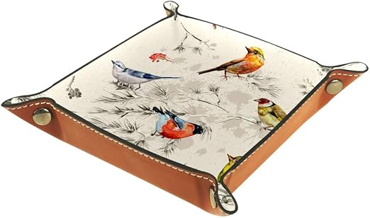 Vogelmalerei Aufbewahrungsbox Korb Desktop Organizer dekorative Tablett