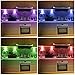 LUNSY RGB Puck Light, Color Changing Under Cabinet Lighting, Wireless Under Counter Shelf RGBW Closet Lighting for Bedroom Hallway Cabinet Wardrobe, 16 Colors, 4 Modes - 6 Pack