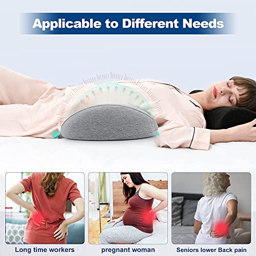NEXTME Lumbar Support Pillow Back Support Memory Foam Pillow for