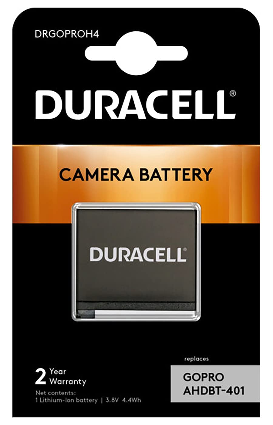 Duracell DRGOPROH4 Replacement Battery for GoPro Hero 4