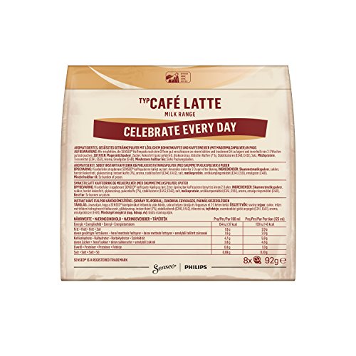 Senseo Pads Probierbox mit 2 Sorten: Cappuccino und Cafe´ Latte, 80 Kaffeepad, 10 x 8 Getränke, 920 kg – Bild 6