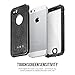 Waterproof iPhone SE 5S 5 Case, SHARKCASE Shockproof Full-Sealed Heavy Duty Protective Case, IP68 Certificated Water Shock Dust Snow Proof Hard Cover for iPhone SE 5S 5 - Black