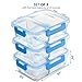 Glass Meal Prep Containers 2-Compartment - 3-Pack 32 Oz. Freezer to Oven Safe Airtight Food Storage Container Set with Hinged Locking Lids BPA Free, Great On the Go Portion Control Lunch Containers