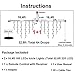 KNONEW Christmas Lights Outdoor Color Changing 320 LED 33ft 8 Modes Curtain Fairy String Light with 64 Drops, Green Wire LED Lights for Wedding Party Holiday