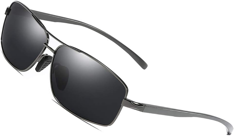 MOFLYOMPolarized Sunglasses for Men Driving Fishing Mens Sunglasses Rectangular Metal Frame
