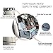 WOPET Durable Pet Booster Seat,Dog Protector Car Seat with Adjustable Safety Straps and Zipper Storage Pocket-Suitable for Small and Medium Pets up to 20 lbs(Grey)