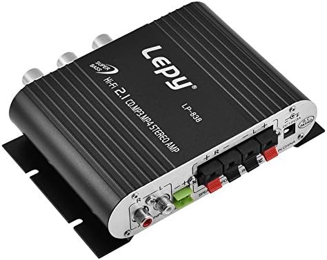 ミニhifi2 1アンプ 車用パワーアンプ スピーカーパワーアンプ 重低音 海外輸入 高忠実度 音量調整 ステレオ 黒 車載用 シルバー 可能 家庭用 ブラック