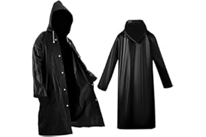 Roctee 2 Pack Portable Rain Ponchos for Adults Reusable, Raincoats for Women Men with Hood