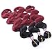 Body Wave Synthetic Hair Weave 3 Bundles Mixed Length 16 18 20 Inches Two Tone Ombre Color Black and Burgundy