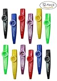 Kazoo Bulk Kazoos Musical Instruments Premium Kazoo Party Pack Favor For Kids With Clear Sound, Non-Toxic Plastic For Children By Anichaa