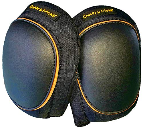 Chaps & More Lightweight professional gel knee pads for gardeners, construction and tradesmen I 1 wide fastening strap I No constriction of the knee pads in the back of the knee I Fits perfectly I Ge