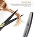 Professional Barber Hair Cutting Scissors/Shears (6.5 Inches) with Fine Adjustable Tension Screw and Detachable Finger Rest - Black