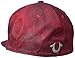 True Religion Men's Crackle Flat Brim Ball Cp, True Red, One Size