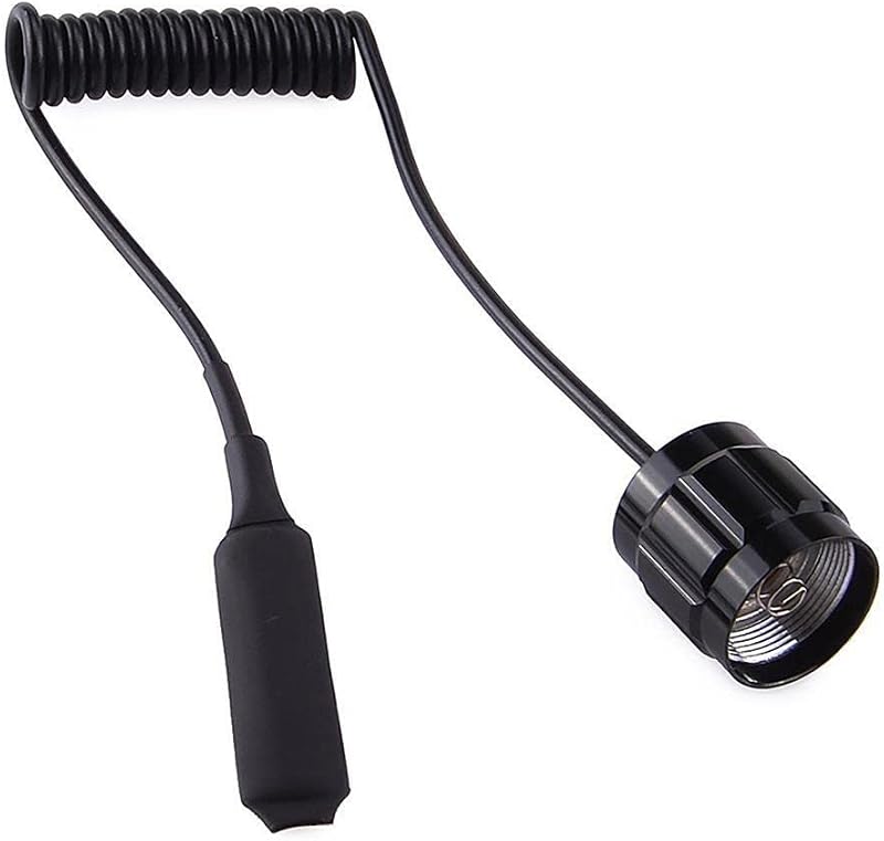 YIUPEDRFG Remote Pressure Switch Black Alloy Stretchable Flashlight Accessory