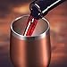 BBTO 2 Sets 12 oz Stainless Steel Stemless Wine Glass, Unbreakable Double Wall Insulate Cup Tumbler with Lids for Wine, Coffee, Including 2 Pieces Straws and 2 Pieces Brushes (Rose Gold)