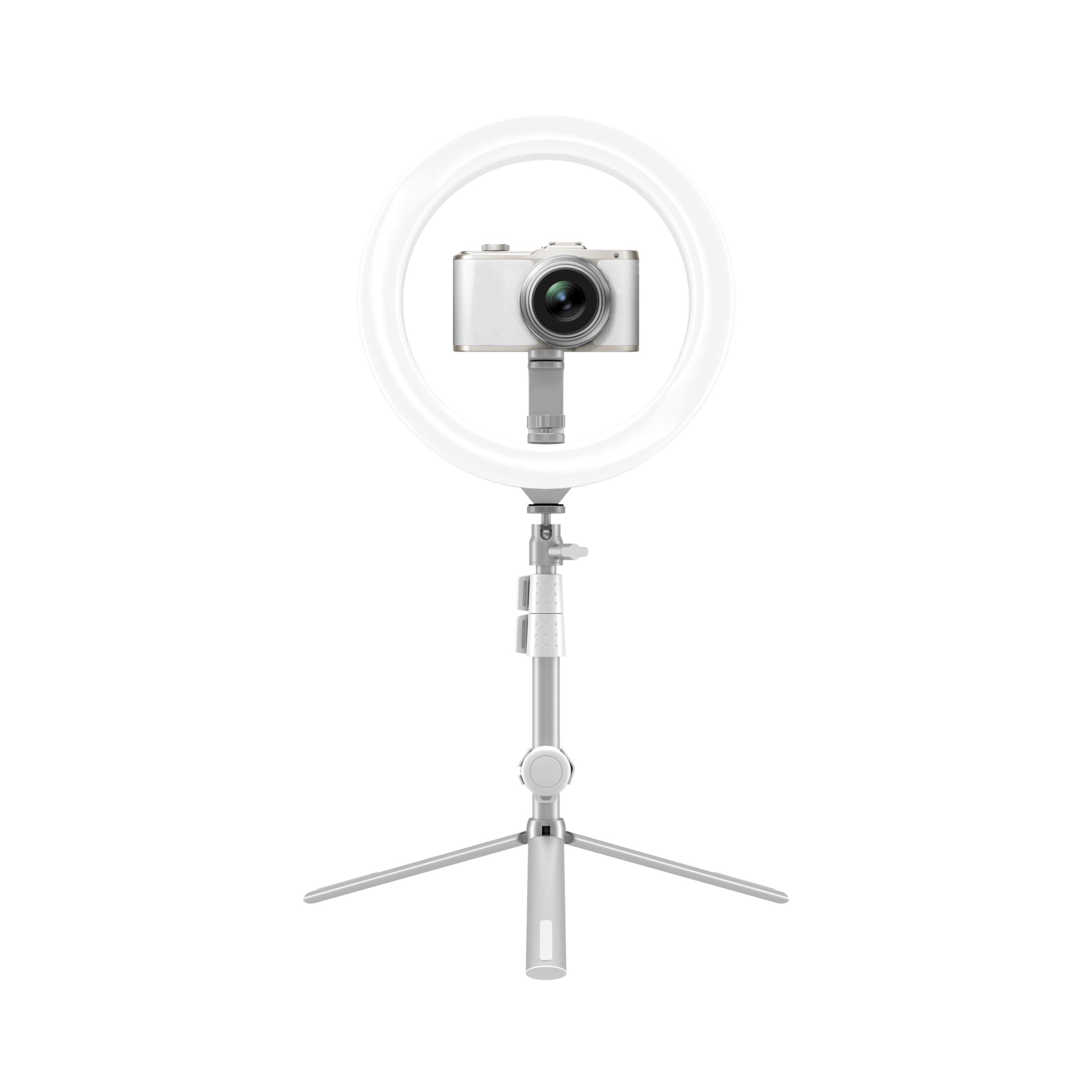 KODAK LED Selfie Ring Light - Tripod, Smartphones, Small DSLRs, Action Cameras, Remote Trigger, Adjustable Brightness and Color Balance, 1600 Lumens - White