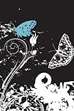My Daily Journal: Butterfly Abstract Black And White, Lined Journal, 6 x 9, 200 Pages by 